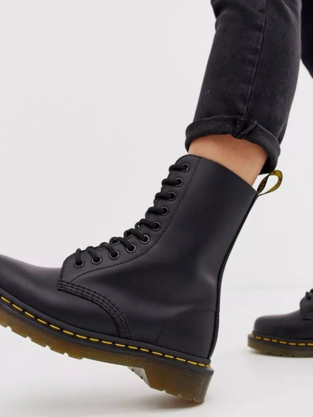 Dr. Martens 1460 Nappa Leather Black Combat Boots Women’s US 8 EU 39 With Box